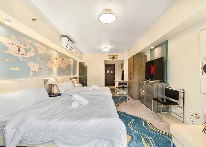 Hotel Spacious Family & Group With View Near Airport, Of Dreams, Solaire, Okada, Mall Of Asia, And Ayala Malls Manila